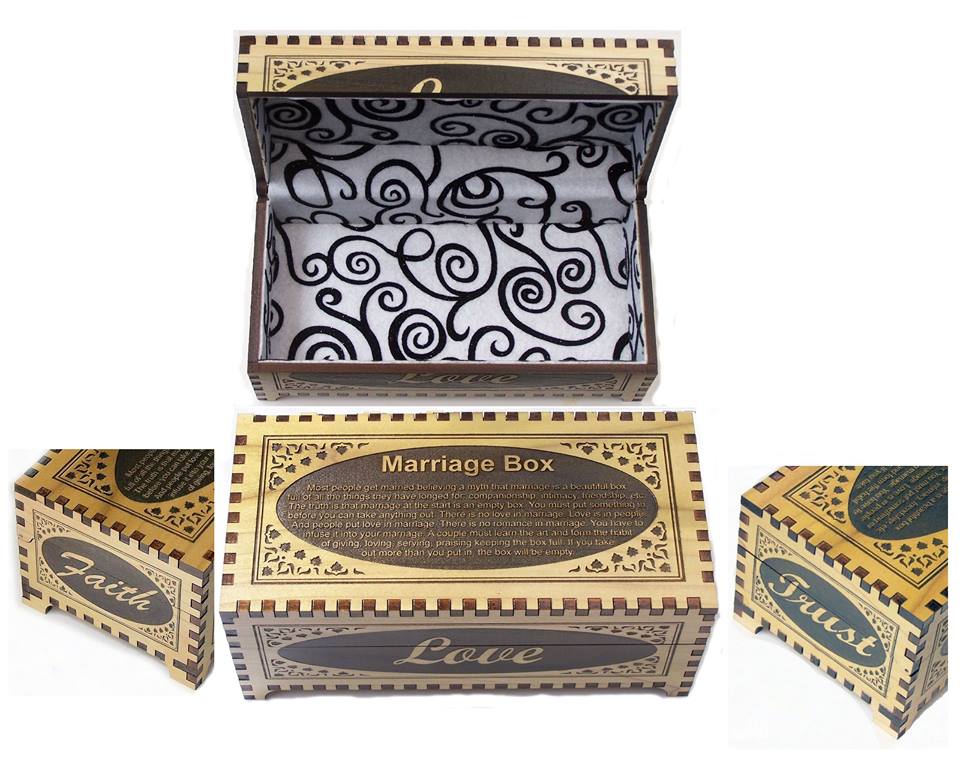 Custom Cut and Engraved Wood Box
